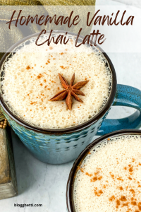 Homemade Vanilla Chai Latte