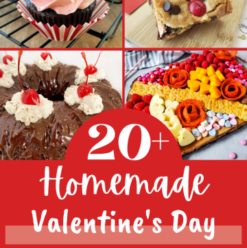 Valentine's Day is the perfect time to make some homemade sweets and treats for those you love. I'm sharing this round up of more than 20 of my favorite cookies, candy, cakes, and more to help you spread the love and sweetness.