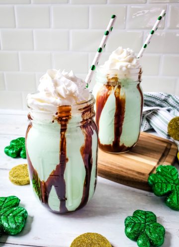 pour shake into glass and top with whipped cream.