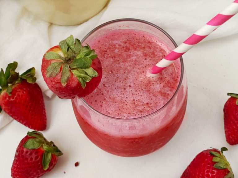 Strawberry Pink Peppercorn Breakfast Smoothie