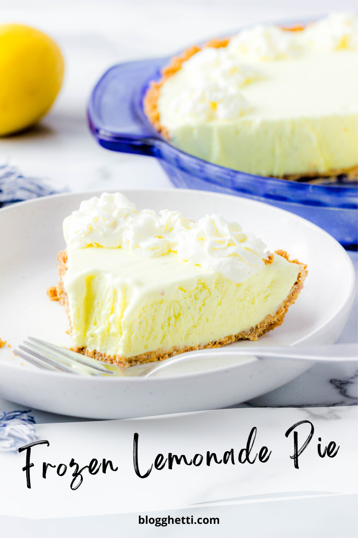 Frozen Lemonade Pie image with text overlay