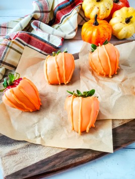 Chocolate covered Strawberry Pumpkins