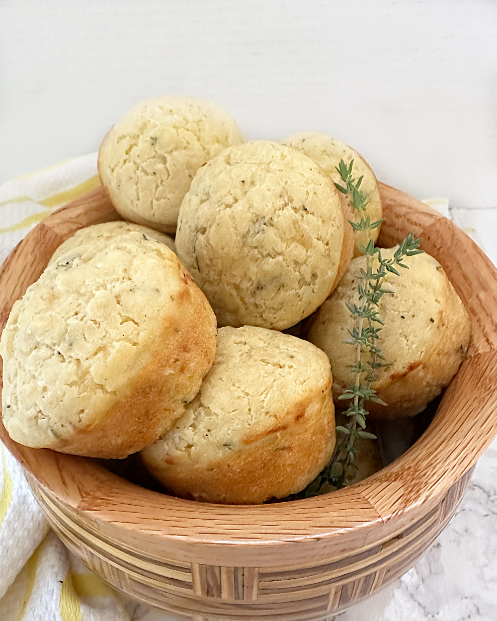 Smoked Provolone and Thyme Muffins