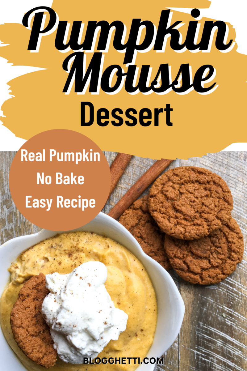 pumpkin mousse image with text overlay
