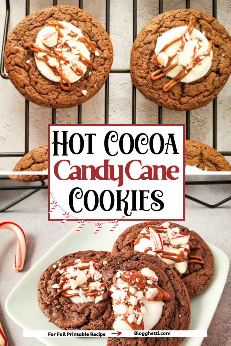 hot cocoa candy cane cake mix cookies image with text