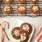 plate of hot cocoa peppermint cookies