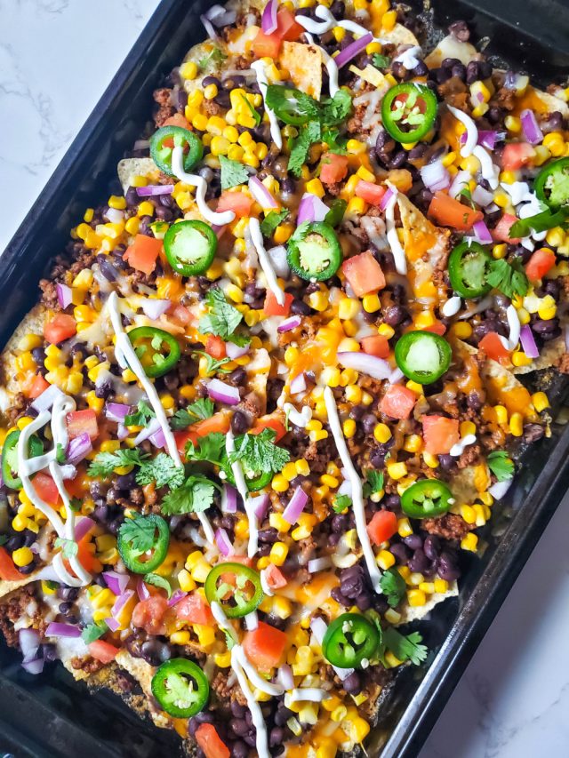 Easy Loaded Sheet Pan Nachos