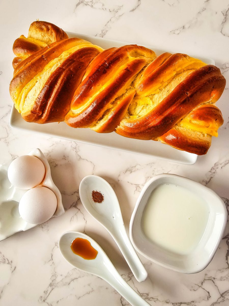 Ingredients for easy french toast