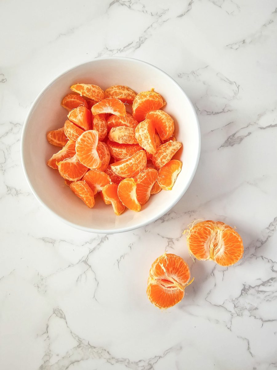 Mandarin oranges in bowl