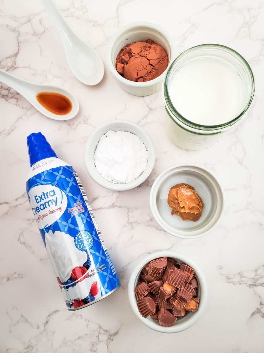 Peanut Butter Cup Hot Chocolate Ingredients image