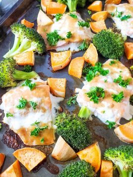 Sheet Pan Maple Glazed Salmon with Vegetables Sheet Pan Maple Glazed Salmon feature image