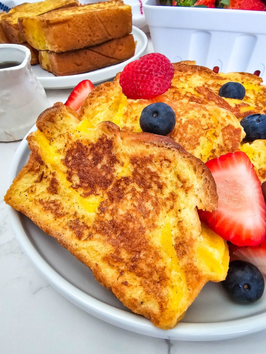 french toast made with brioche bread