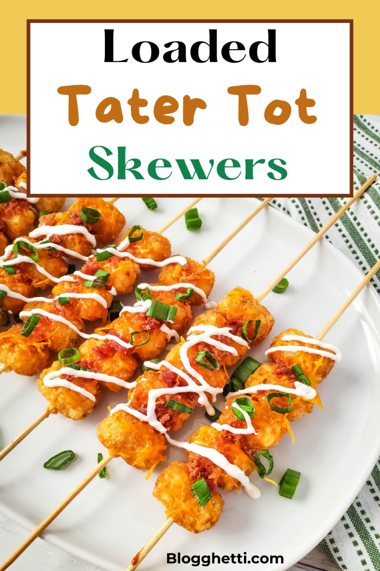 Loaded Tater Tot Skewers