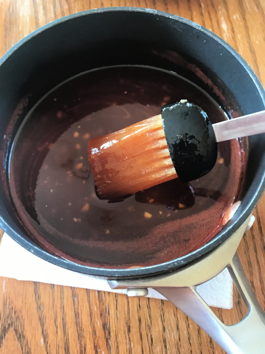Sauce for the Hawaiian Ham Skewers - process