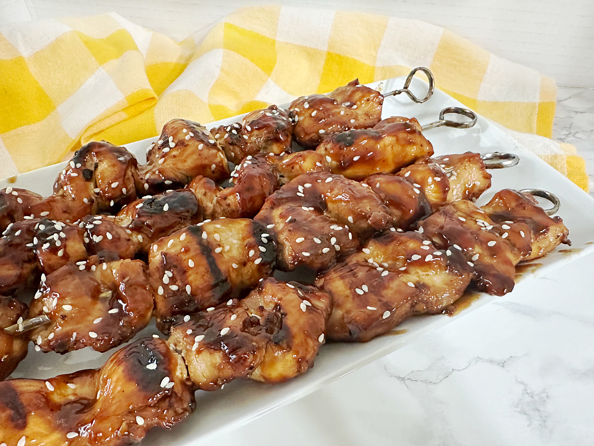 chicken with Teriyaki sauce and grilled