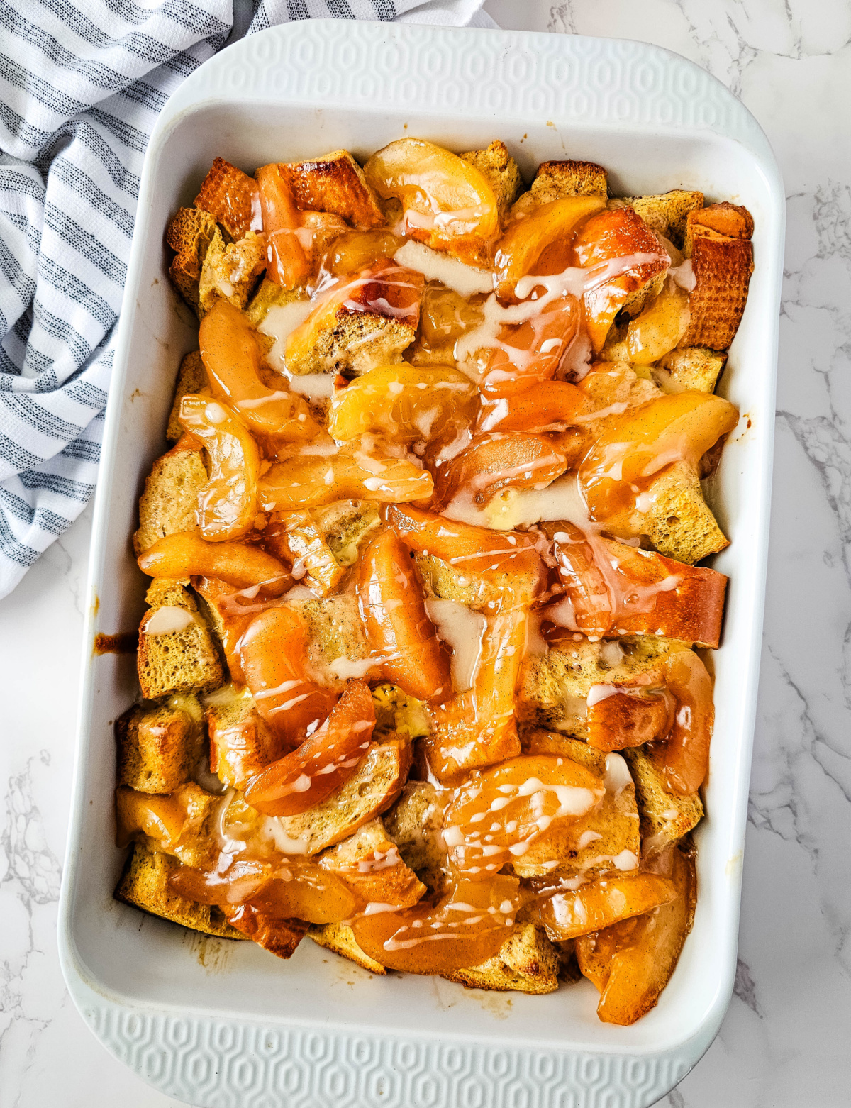 Simple French Toast Casserole with Apples