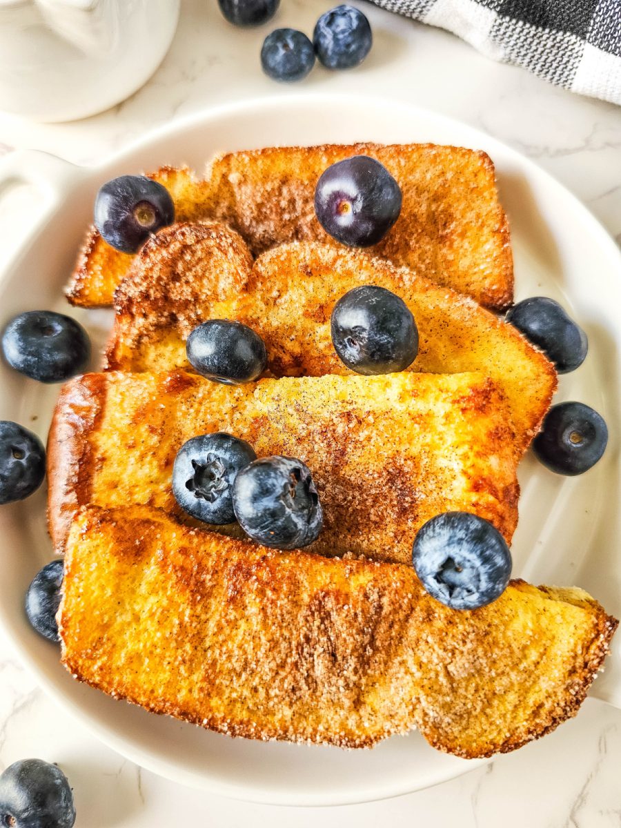 french toast slices on plate