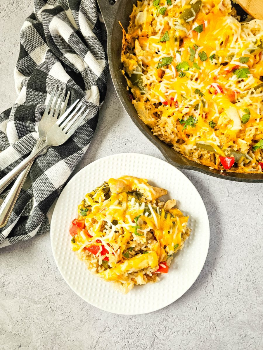 chicken fajita one pan meal