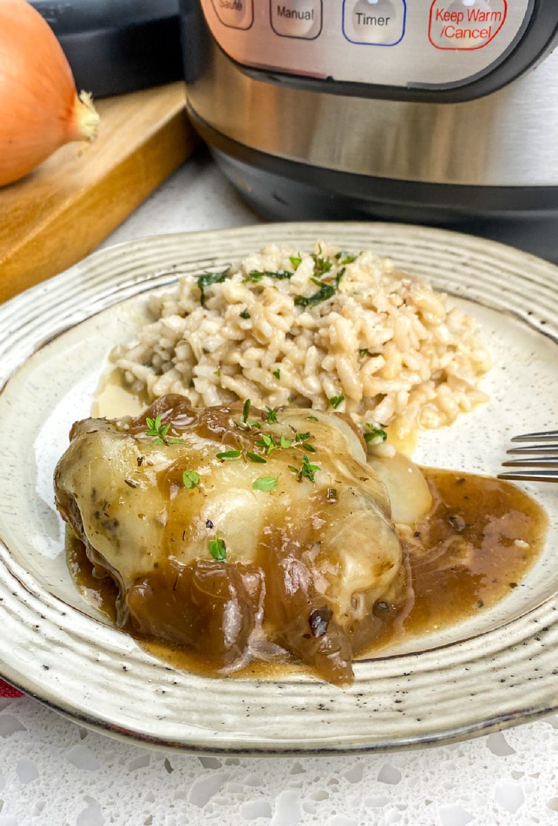 french onion chicken made in the instant pot