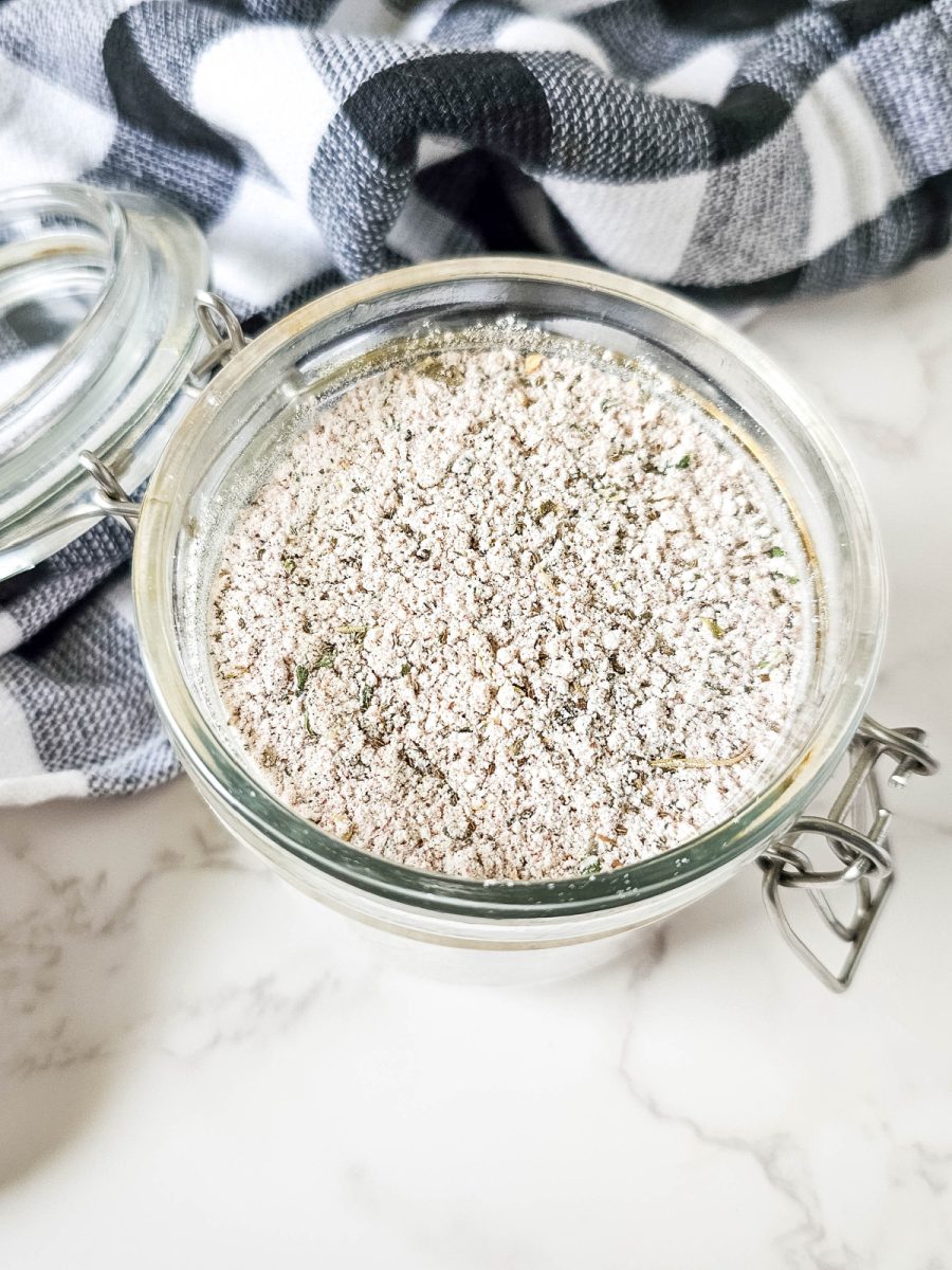 close up of beef stew seasoning