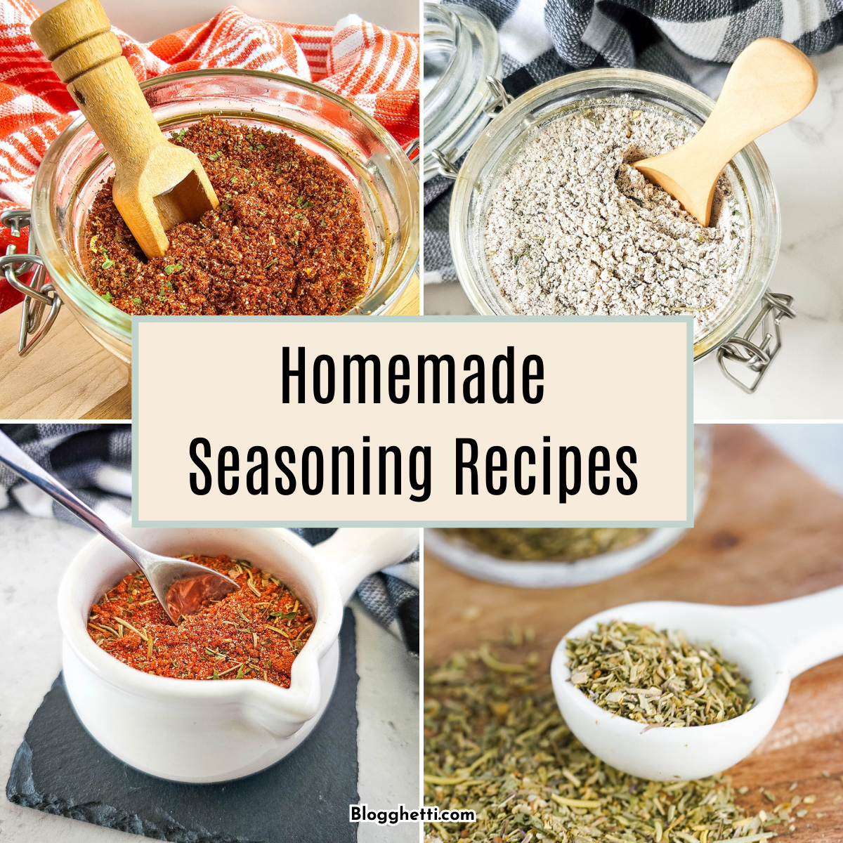 Spice up your kitchen with these easy homemade seasoning recipes! From flavorful herb blends to zesty spice mixes, discover how to create your own custom seasonings that will elevate any dish. Perfect for meal prep, gifting, or adding a personal touch to your favorite recipes. Get ready to ditch the store-bought versions and embrace fresh, DIY flavors!