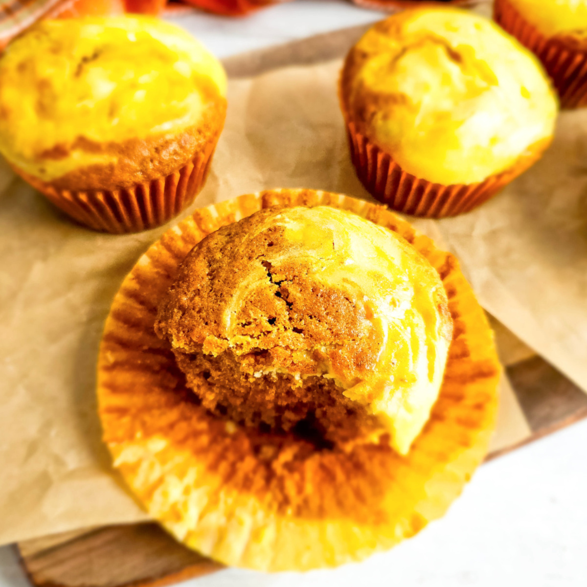 feature image for pumpkin muffins