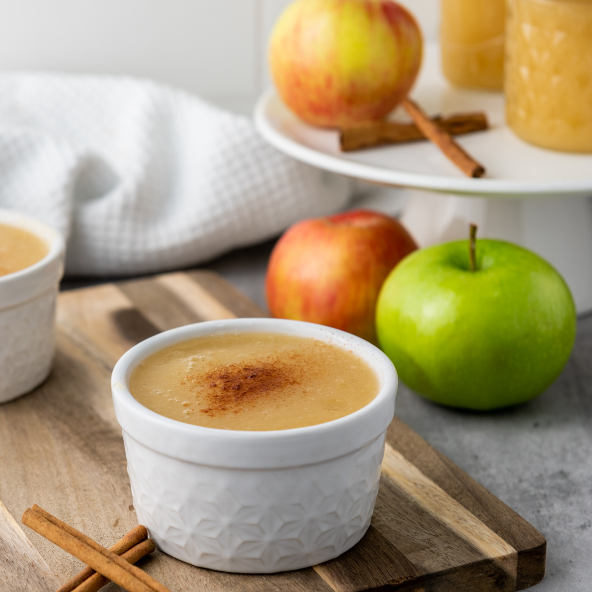 feature image of homemade applesauce