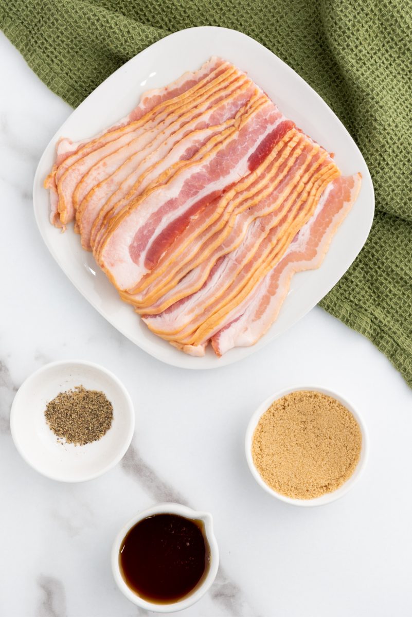 ingredients for candied bacon