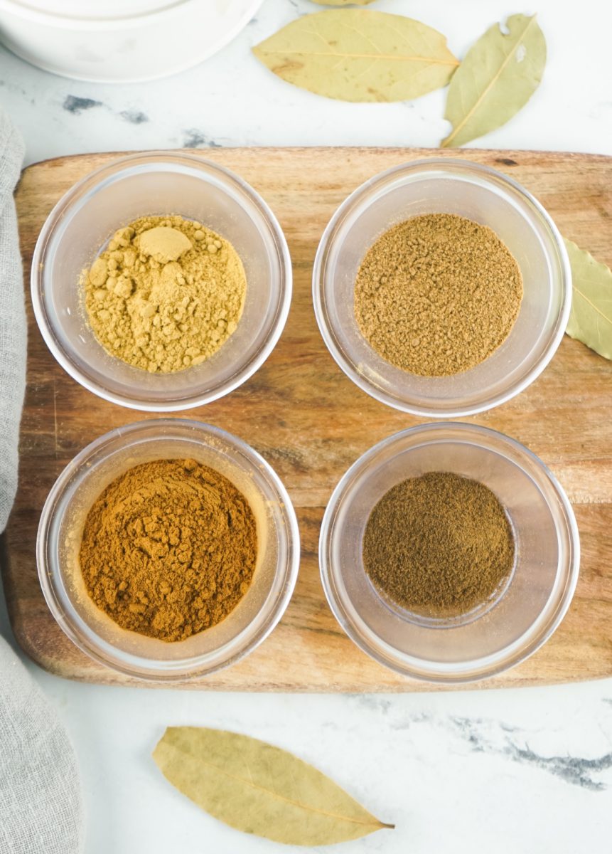 ingredients for pumpkin spice mix