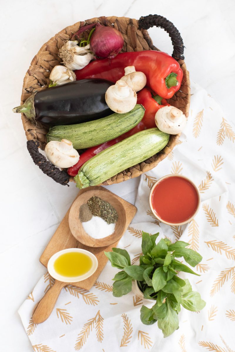 ingredients for ratatouille