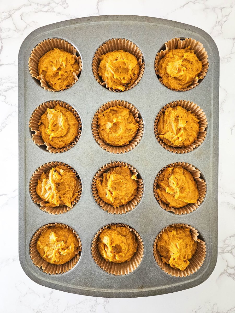 mufifn batter in muffin tin