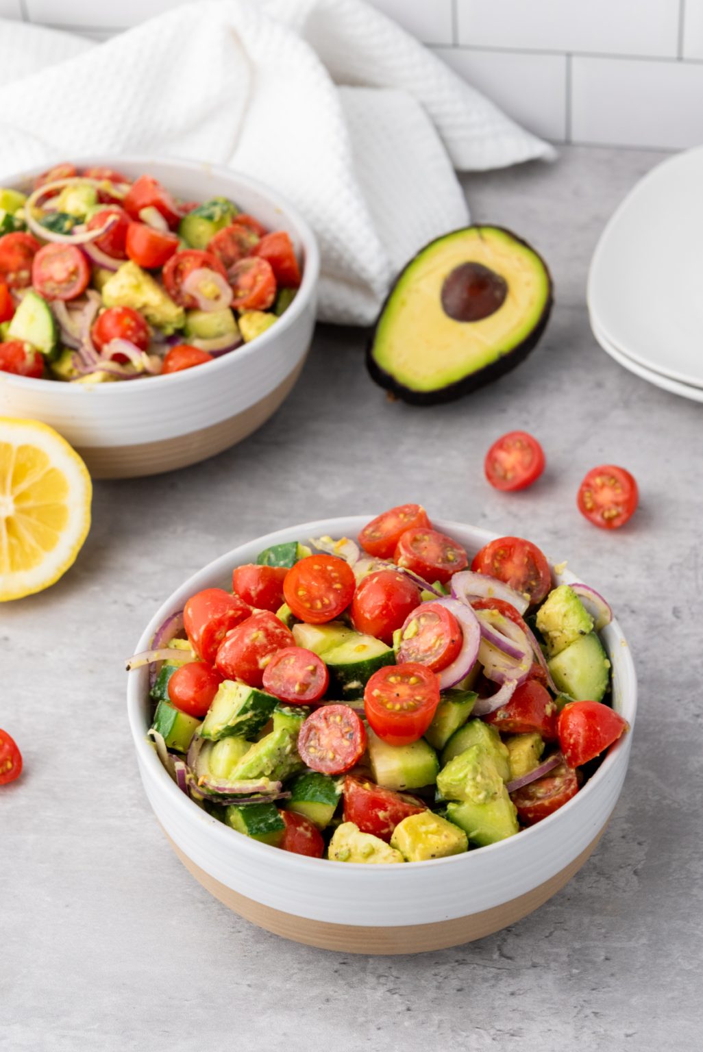 Gallery Detail: Cucumber Tomato And Avocado Salad