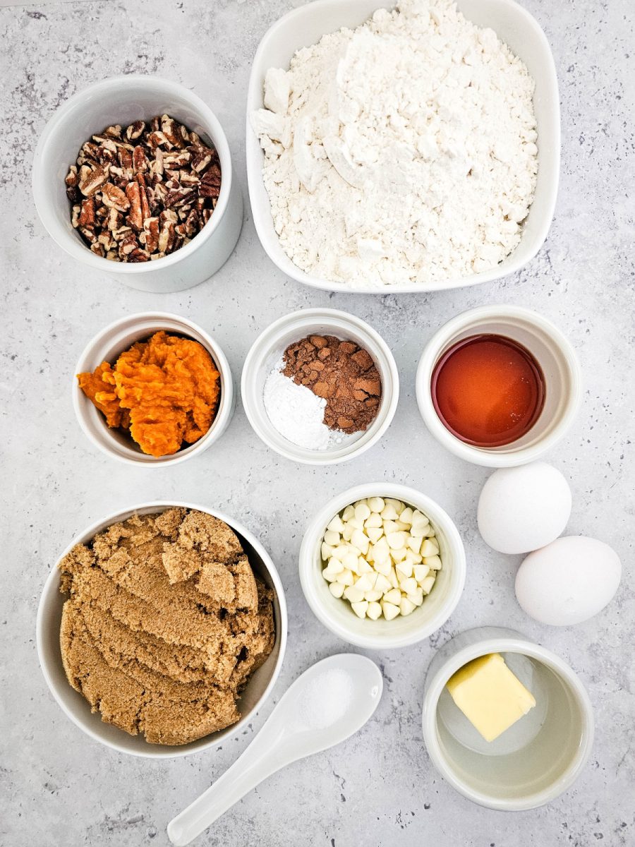 Ingredients for biscotti