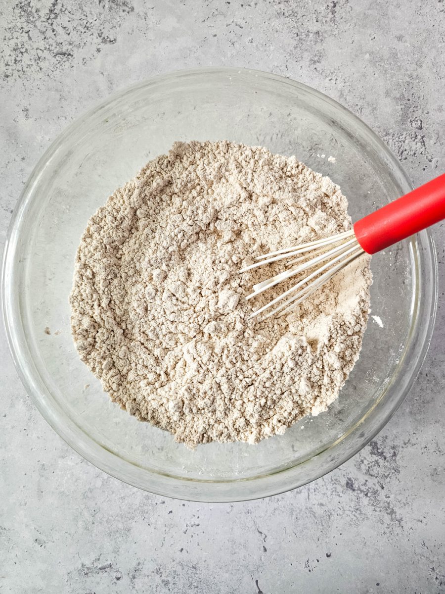 combine dry ingredients in bowl