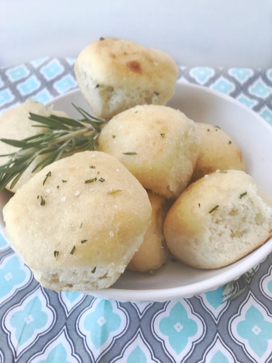 fluffy white rolls made in the slow cooker