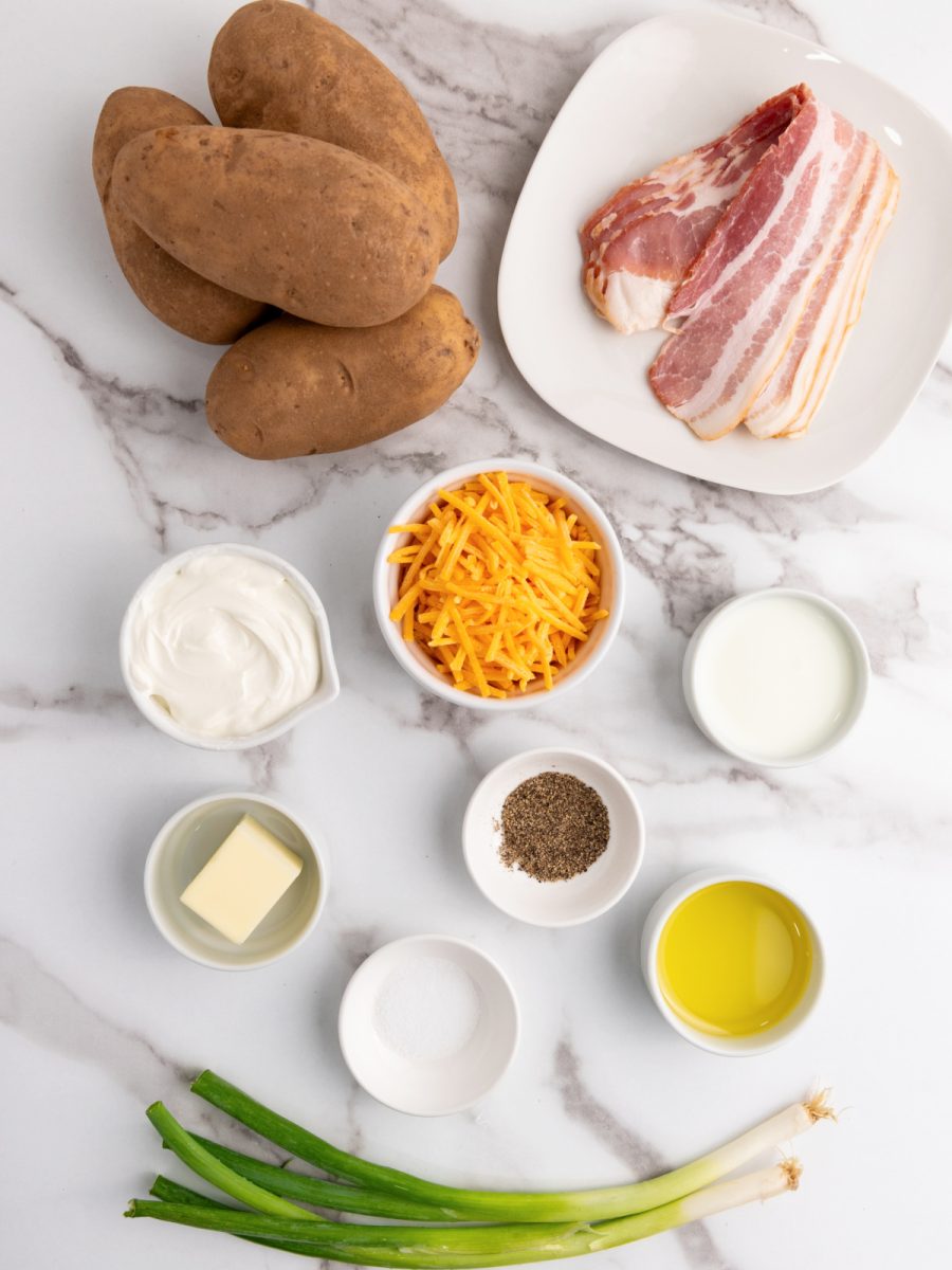 ingredients for baked potatoes