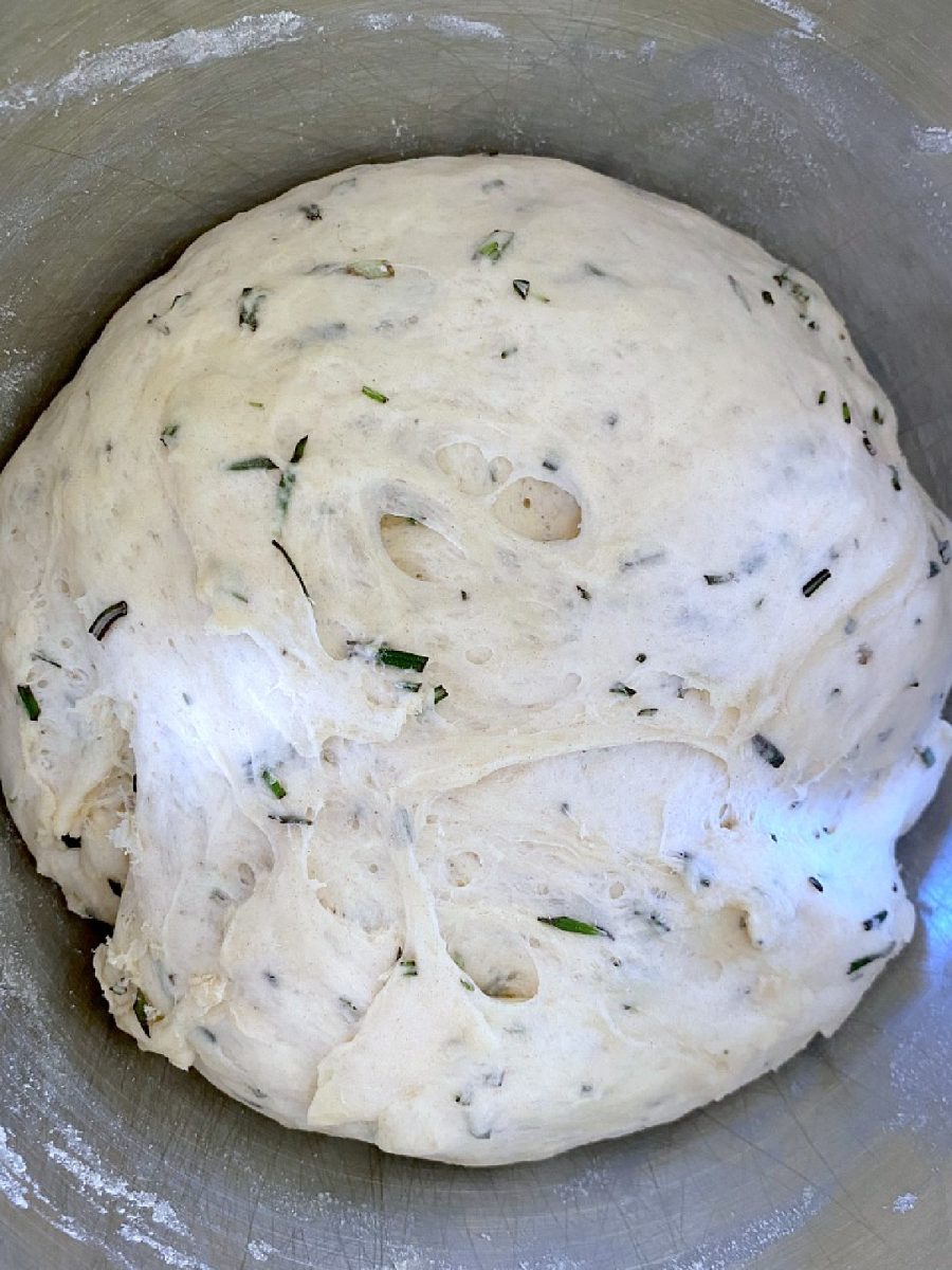 rosemary bread dough 1st rise