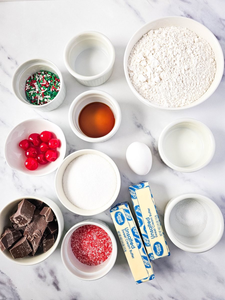 ingredients for butter cookies