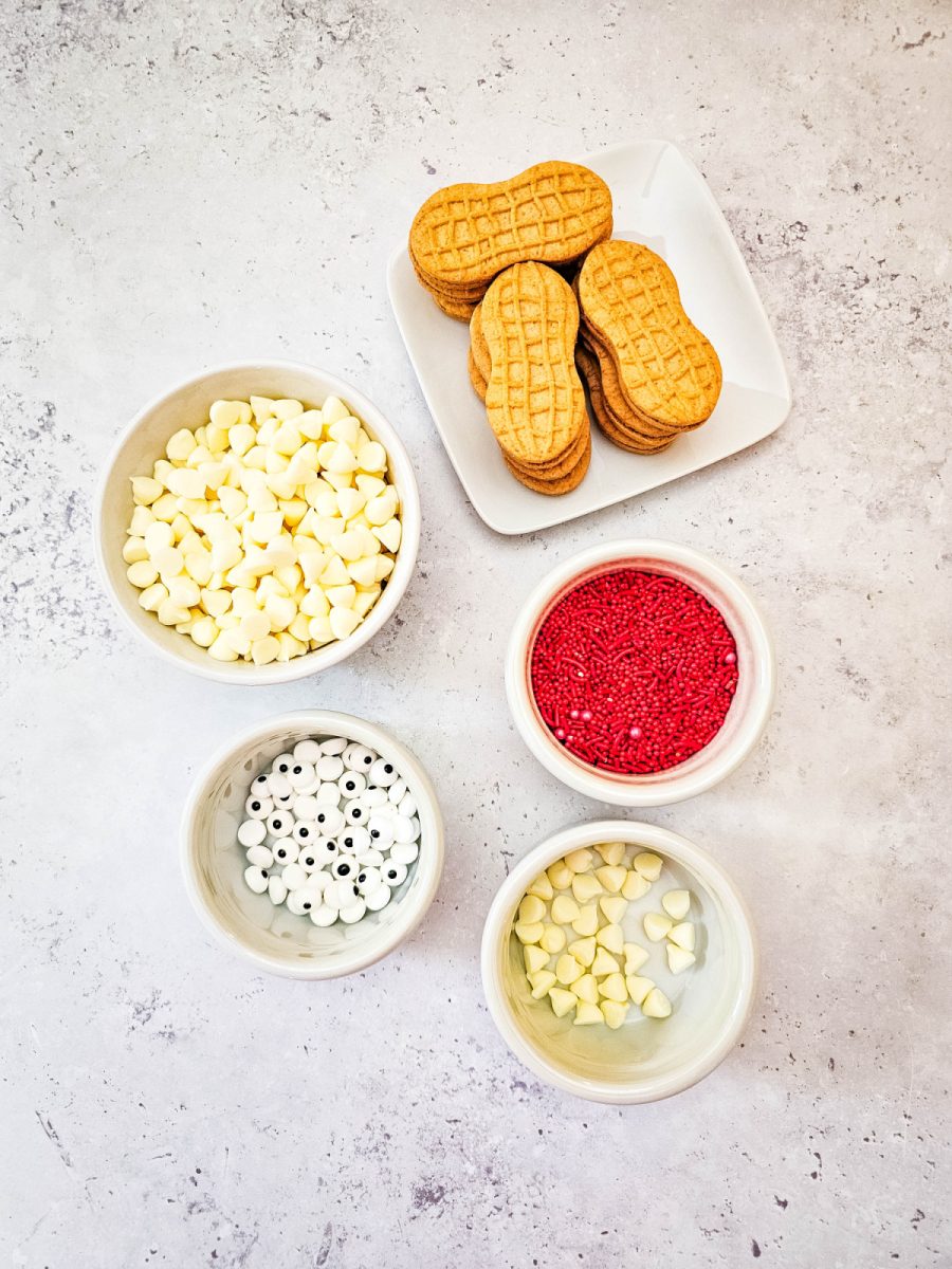 ingredients for santa nutter butter cookies