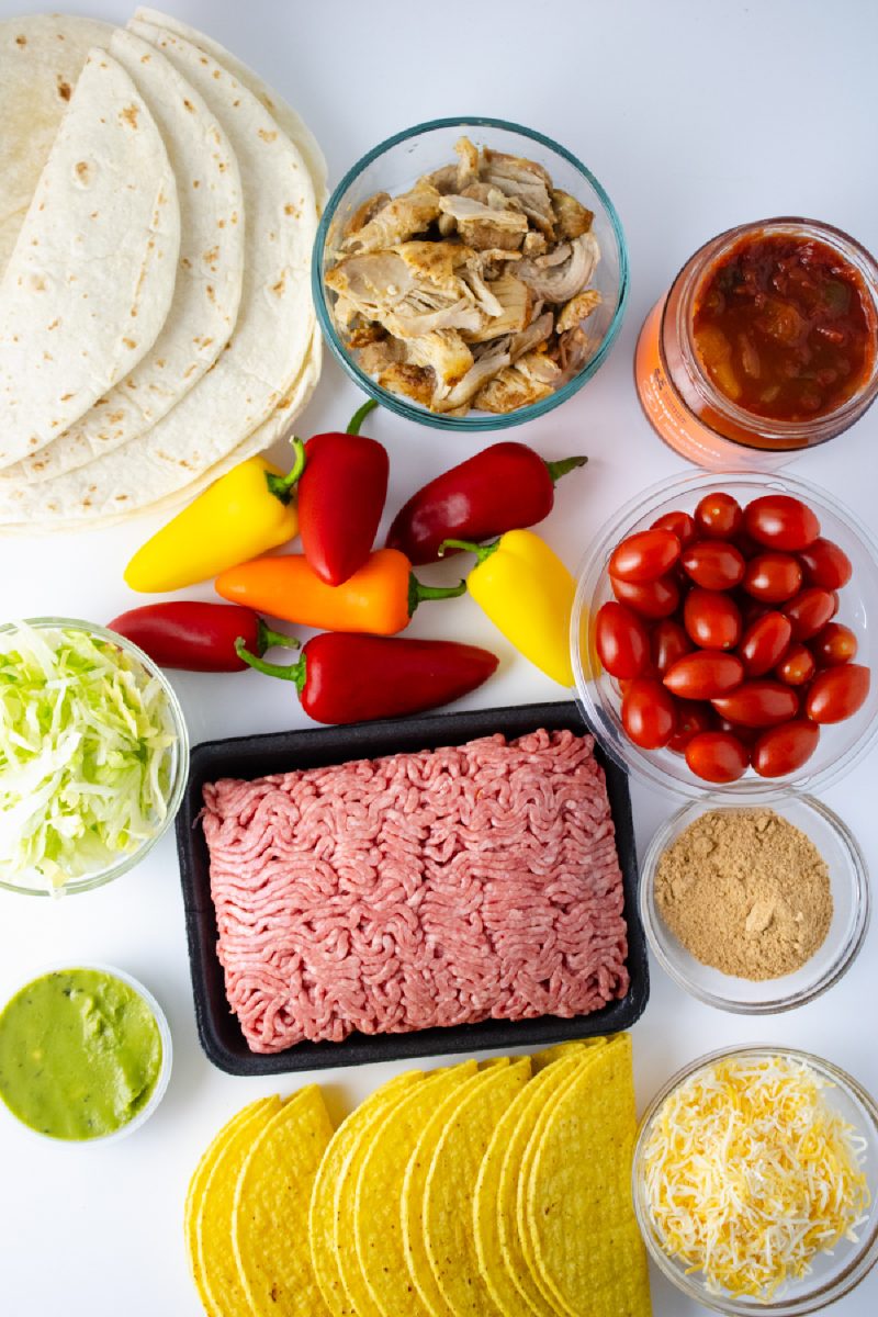 ingredients for tacos