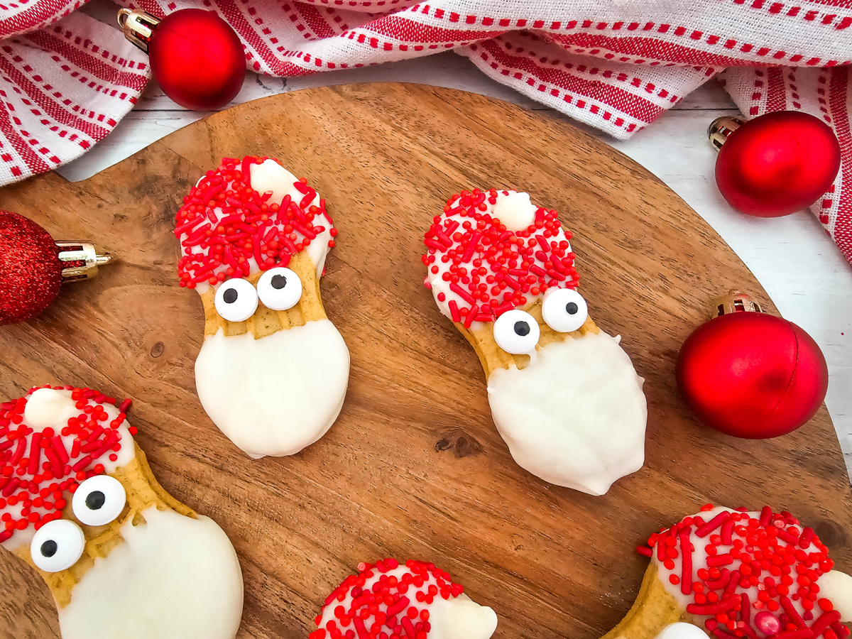 santa peanut butter cookies