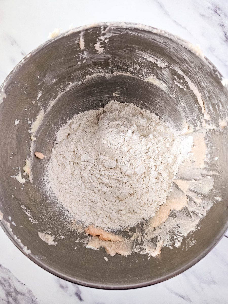 add flour to wet ingredients