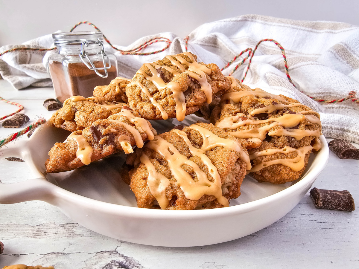 baked espresso chocolate cookies