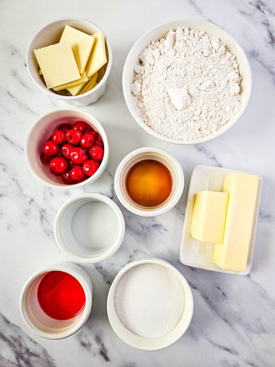 ingredients for shortbread