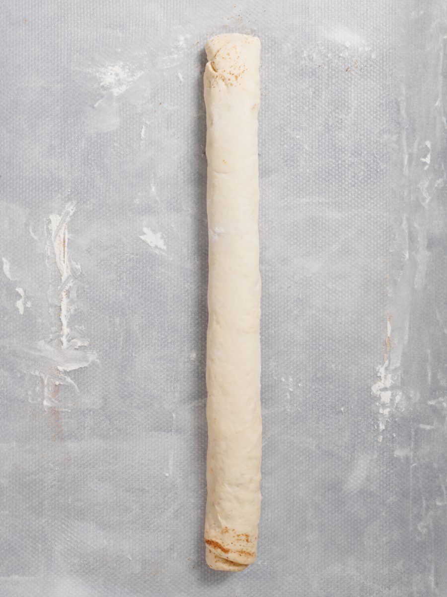 roll up dough into a log