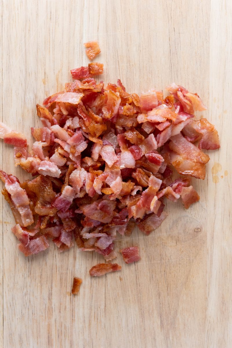 crumbled bacon