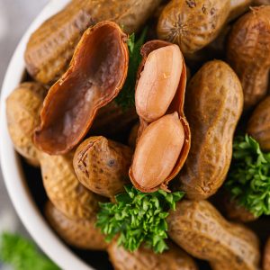 feature image of boiled peanuts