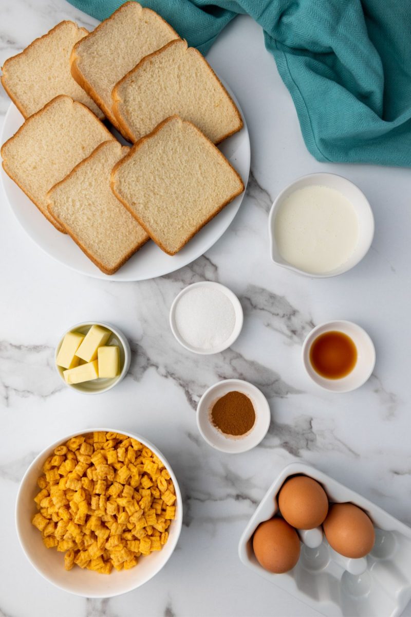 ingredients for cereal french toast