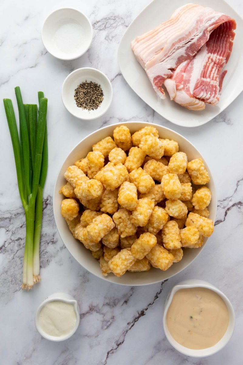 ingredients for loaded tots