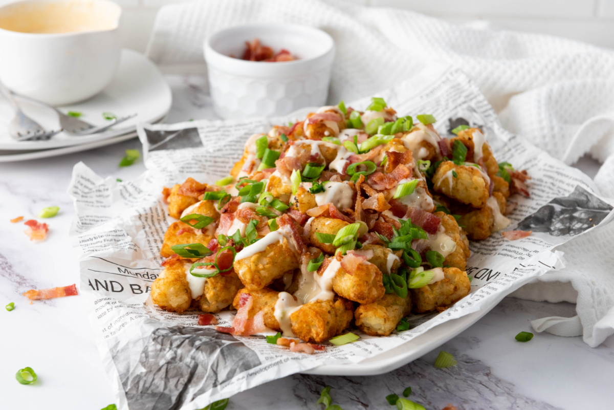 loaded tots ready to eat